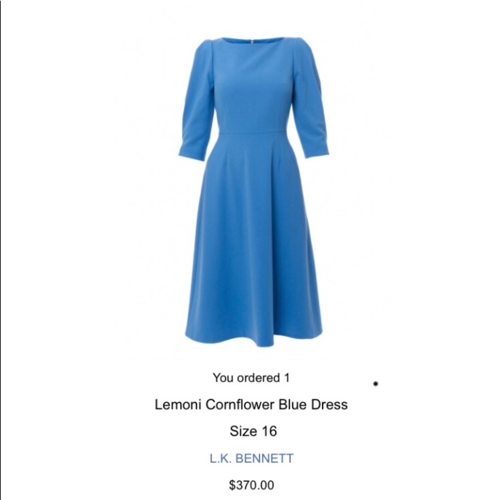 Corn Flower Blue Dress